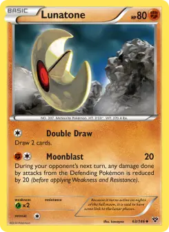 Pokémon-Karte Lunatone 063/146