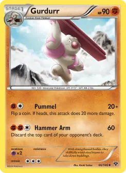 Pokémon-Karte Gurdurr 066/146