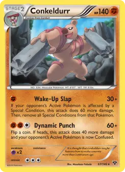 Pokémon-Karte Conkeldurr 067/146