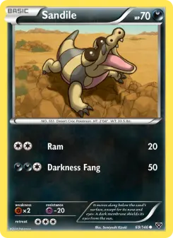 Pokémon-Karte Sandile 069/146