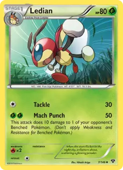 Pokémon-Karte Ledian 007/146