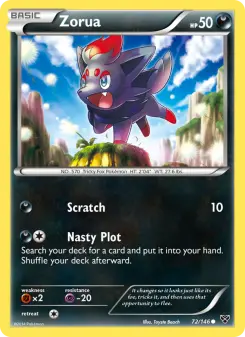 Pokémon-Karte Zorua 072/146