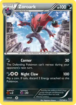 Pokémon-Karte Zoroark 073/146