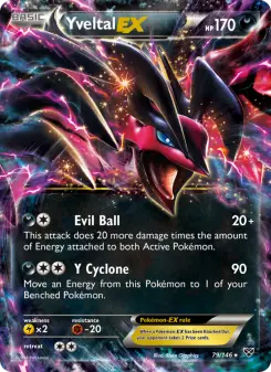 Pokémon-Karte Yveltal EX 079/146