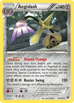 Pokémon-Karte Aegislash 085/146