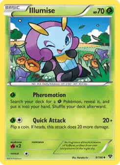 Pokémon-Karte Illumise 009/146