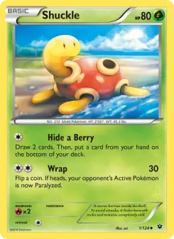 Pokémon-Karte Shuckle 001/124