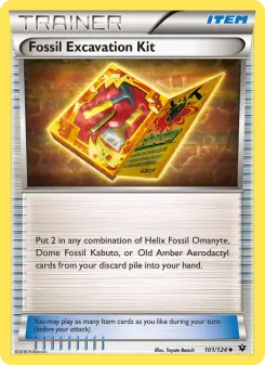 Pokémon-Karte Fossil Excavation Kit 101/124