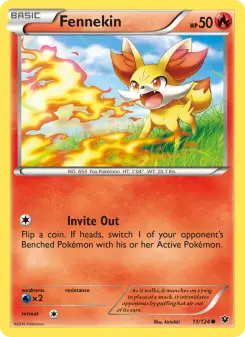 Pokémon-Karte Fennekin 011/124