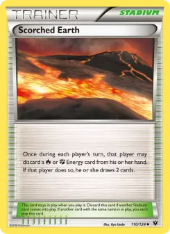 Pokémon-Karte Scorched Earth 110/124