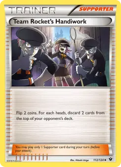 Pokémon-Karte Team Rocket's Handiwork 112/124