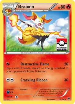 Pokémon-Karte Braixen 012/124