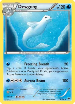 Pokémon-Karte Dewgong 016/124