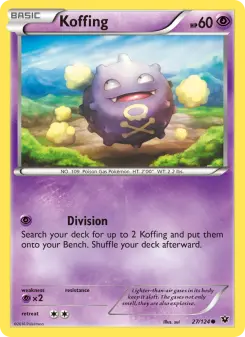 Pokémon-Karte Koffing 027/124