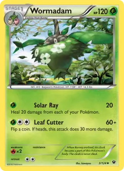 Pokémon-Karte Wormadam 003/124