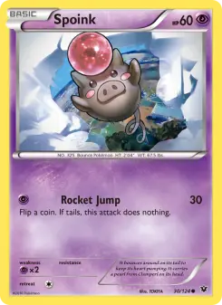 Pokémon-Karte Spoink 030/124