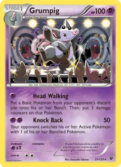 Pokémon-Karte Grumpig 031/124