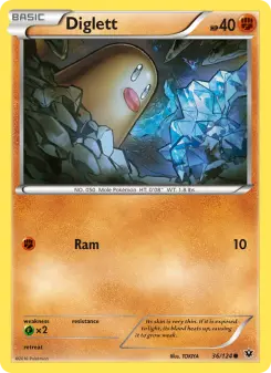 Pokémon-Karte Diglett 036/124