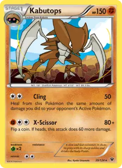 Pokémon-Karte Kabutops 039/124