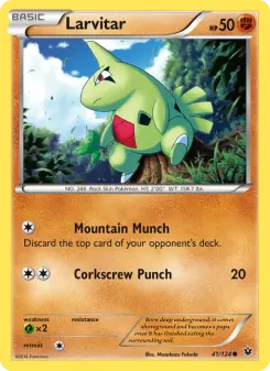Pokémon-Karte Larvitar 041/124