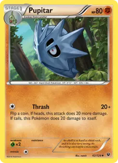 Pokémon-Karte Pupitar 042/124