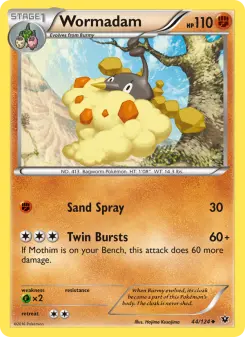 Pokémon-Karte Wormadam 044/124