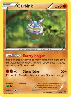 Pokémon-Karte Carbink 049/124