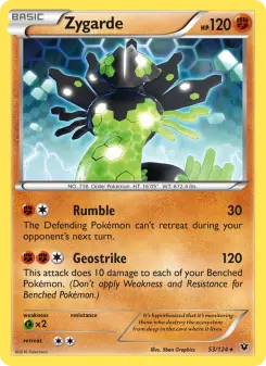 Pokémon-Karte Zygarde 053/124