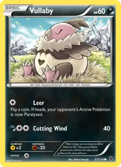 Pokémon-Karte Vullaby 057/124