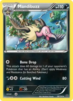 Pokémon-Karte Mandibuzz 058/124