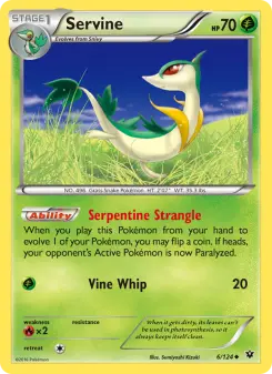 Pokémon-Karte Servine 006/124