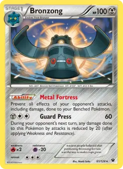Pokémon-Karte Bronzong 061/124