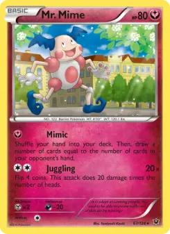 Pokémon-Karte Mr. Mime 067/124