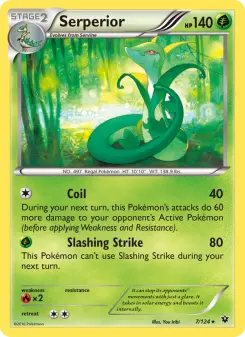 Pokémon-Karte Serperior 007/124