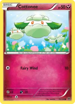 Pokémon-Karte Cottonee 070/124