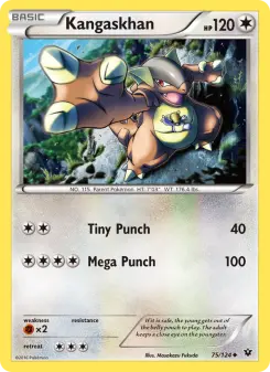 Pokémon-Karte Kangaskhan 075/124