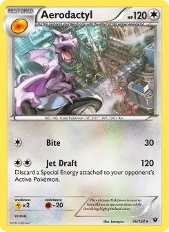 Pokémon-Karte Aerodactyl 076/124