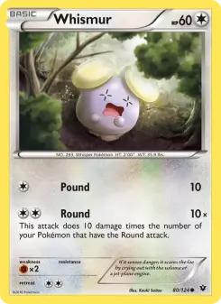 Pokémon-Karte Whismur 080/124