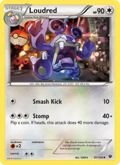 Pokémon-Karte Loudred 081/124