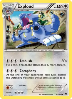 Pokémon-Karte Exploud 082/124