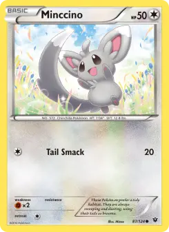 Pokémon-Karte Minccino 087/124
