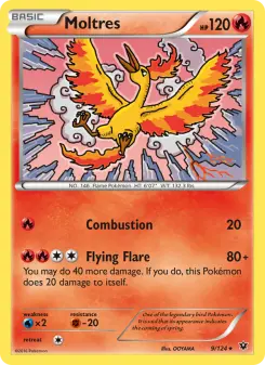 Pokémon-Karte Moltres 009/124