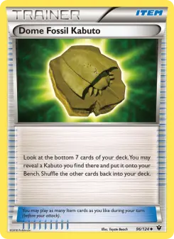 Pokémon-Karte Dome Fossil Kabuto 096/124