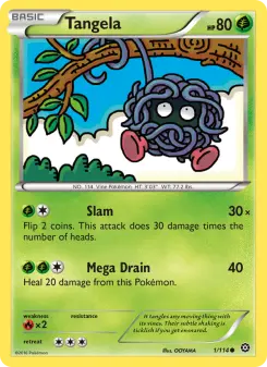 Pokémon-Karte Tangela 001/114