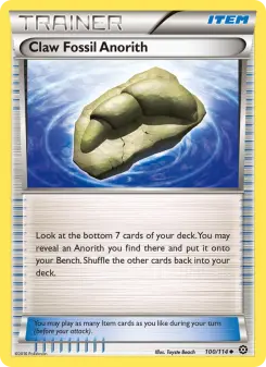 Pokémon-Karte Claw Fossil Anorith 100/114