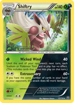 Pokémon-Karte Shiftry 011/114
