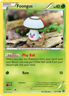 Pokémon-Karte Foongus 012/114
