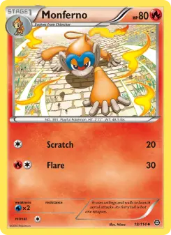 Pokémon-Karte Monferno 019/114
