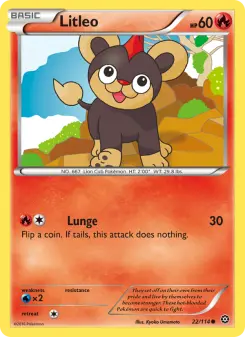 Pokémon-Karte Litleo 022/114