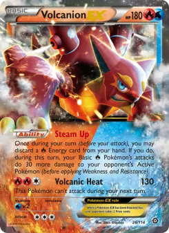 Pokémon-Karte Volcanion EX 026/114